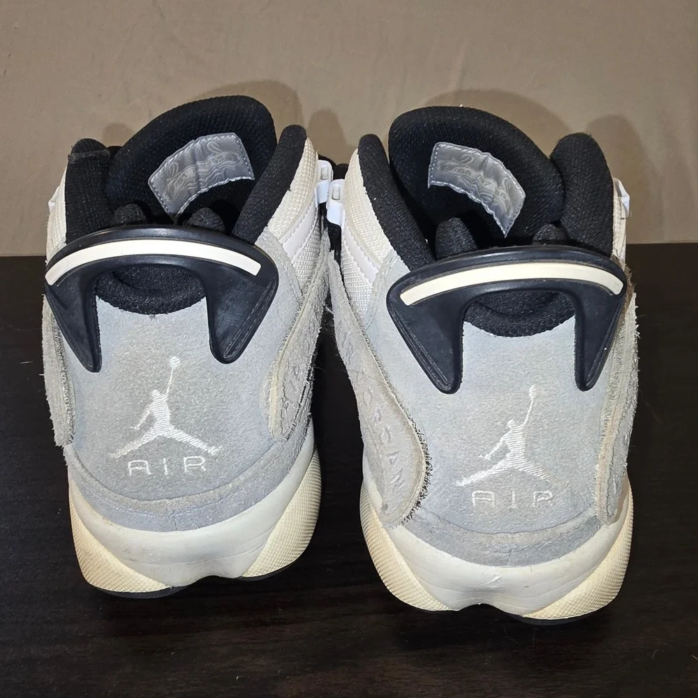 Jordan 6 Rings Size 9 Mens Light Graphite White Black FJ4650-077 Sneakers